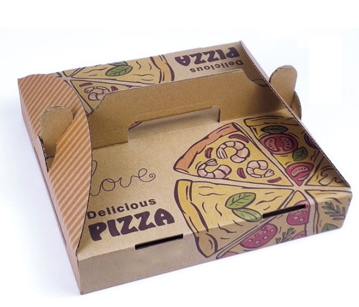 Foldable Kraft Corrugated Takeout Carrier Box - Image 2