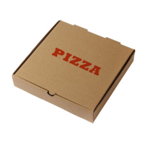 Customized Brown White E Flute Corrugated Takeaway Packaging Pizza Boxes